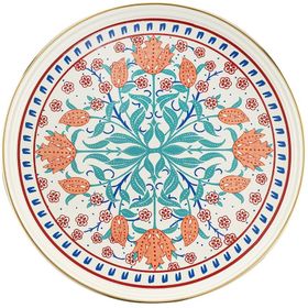Emsan Hasbahçe 31 cm Emaye Tepsi