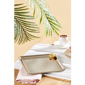 Emsan Leafy Platin Kare Tepsi