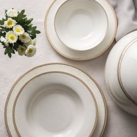Emsan Legacy Riva New Bone 60 Parça Yemek Takımı