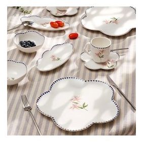 Emsan Lilium Porselen 32 Parça 6 Kişilik Kahvaltı/Servis Takımı