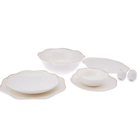Emsan Lotus Fine Bone Gold 53 Parça 12 Kişilik Yemek Takımı