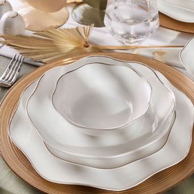 Emsan Lotus Platin 53 Parça 12 Kişilik Yemek Takımı