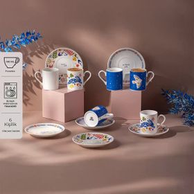 Emsan Lucky 6'lı 100 ml Kahve Fincan Takımı