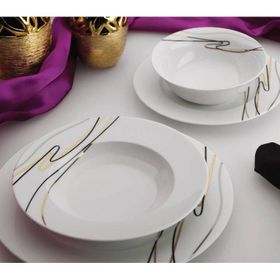 Emsan Moon Rapsodi Gold 86 Parça Yemek Takımı