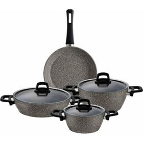 Emsan Myra Granit Kaplama 18-22-26 cm Derin Tencere Seti
