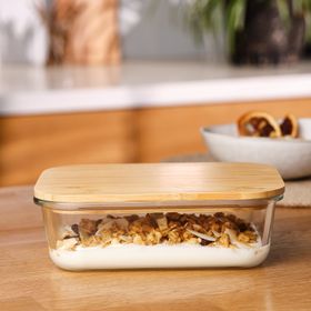 Emsan Naturel 1050 ml Borosilikat Saklama Kabı