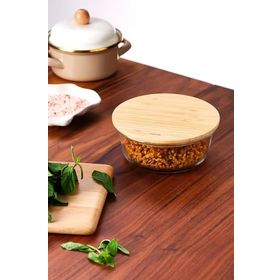 Emsan Naturel 650 ml Dikdörtgen Borosilikat Saklama Kabı