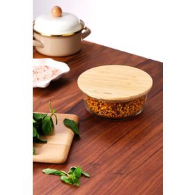 Emsan Naturel 650 ml Dikdörtgen Borosilikat Saklama Kabı