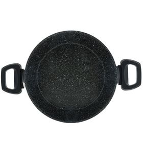 Emsan Oasis-S Granit Set Blue Star 7 Parça Tencere Seti - 18 cm - Siyah