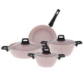 Emsan Oasis-s Lavander 7 Parça Granit Tencere Seti