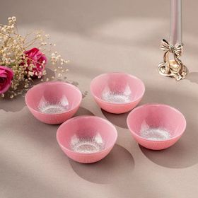 Emsan Pastel 4 Parça Cam 10 cm Pembe Kase