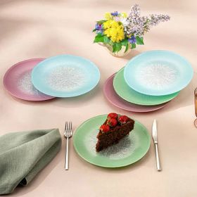 Emsan Pastel 6 Kişilik 21 cm Cam Pasta Seti
