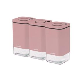 Emsan Plaza Baby Pink Orta 3'lü Kavanoz Seti