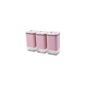 Emsan Plaza Baby Pink Orta 3'lü Kavanoz Seti