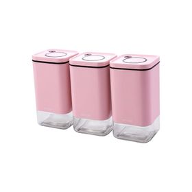 Emsan Plaza Baby Pink Orta 3'lü Kavanoz Seti