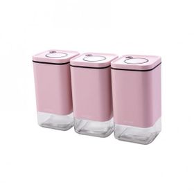 Emsan Plaza Baby Pink Orta 3'lü Kavanoz Seti