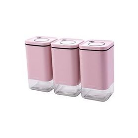 Emsan Plaza Baby Pink Orta 3'lü Kavanoz Seti