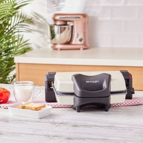 Emsan Power Master Granit 1800 w Tost Makinesi Krem