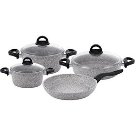 Emsan Premium Grey Granit 7 Parça Tencere Seti
