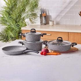 Emsan Premium S Pro Grey 7 Parça Granit Tencere Seti