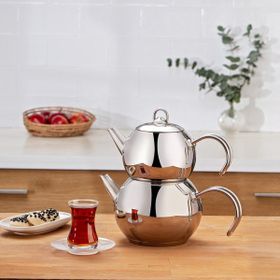 Emsan Seylan 1.1 - 2 L Midi İndüksiyon Tabanlı Çaydanlık Takımı
