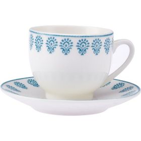 Emsan Sierra New Bone 2 Kişilik 90 ml Mavi Kahve Fincan Takımı