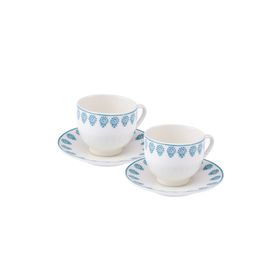 Emsan Sierra New Bone 2 Kişilik 90 ml Mavi Kahve Fincan Takımı
