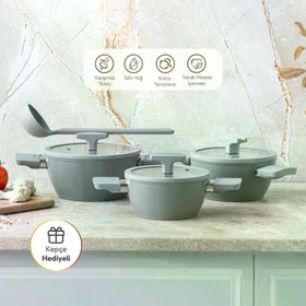 Emsan Swiss Crystal RS 6 Parça Midi Tencere Seti