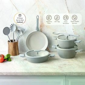 Emsan Swiss Crystal RS 7 Parça Tencere Seti