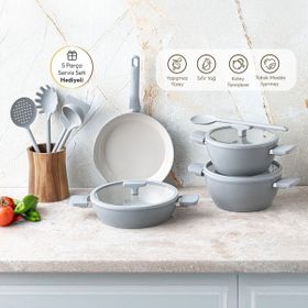 Emsan Swiss Crystal RS 7 Parça Tencere Seti