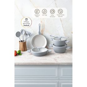 Emsan Swiss Crystal RS 7 Parça Tencere Seti