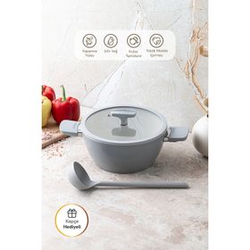 Emsan Swiss Cyrstal RS Gri 20 cm Derin Tencere