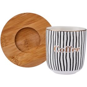 Emsan Tinycoffe 2 Parça New Bone 200 ml Siyah Kupa Seti