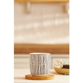 Emsan Tinycoffe 2 Parça New Bone 200 ml Siyah Kupa Seti