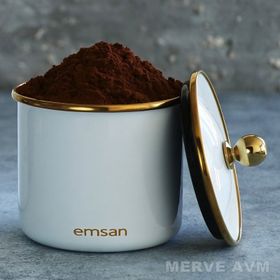 Emsan Troy Emaye Küçük Tek Kavanoz Beyaz