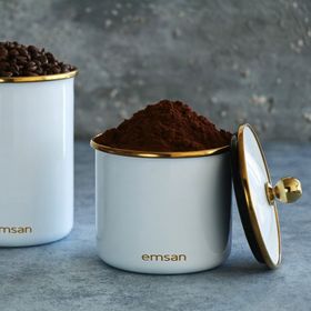 Emsan Troy Emaye Küçük Tek Kavanoz Beyaz