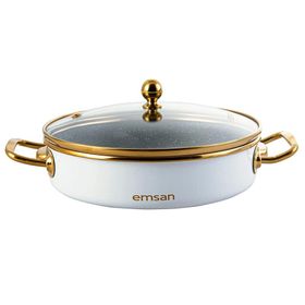 Emsan Troy Kapaklı Sahan Beyaz 20 cm