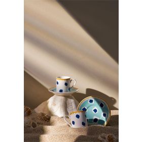 Emsan Voyage Blue 2 Kişilik Kahve Fincan Takımı