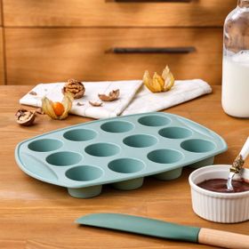Emsan Yeşil Silikon Muffin Kalıbı