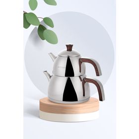 Emsan Yudum İndüksiyon Tabanlı Wood Çaydanlık