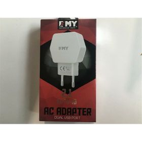 Emy MY-261 2.1 Mah 2 USB Şarj Kafası + Şarj Kablosu