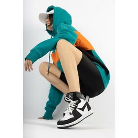 En7 8070 Siyah Beyaz Kadın Sneaker