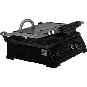 Enazon 8 Dilim Elektrikli 30x23 Siyah Saf Demir Döküm Tost Makinesi