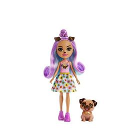 Enchantimals FNH22-HKN11 Enchantimals Pug Penna ve Trusty Popüler Karakter Bebekler