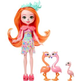 Enchantimals FNH22-HRX85 Popüler Karakter Bebekler Spring Flamingo