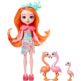 Enchantimals FNH22-HRX85 Popüler Karakter Bebekler Spring Flamingo
