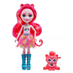 Enchantimals FNH22-HXB97 Texie Tiger ve Sabre Popüler Karakter Bebekler