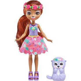 Enchantimals FNH22-HXB98 Oneda Otter Kelpie Karakter Bebekler