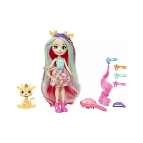 Enchantimals HNV29 Zürafa Gillian ve Pawl İle Aksesuarları