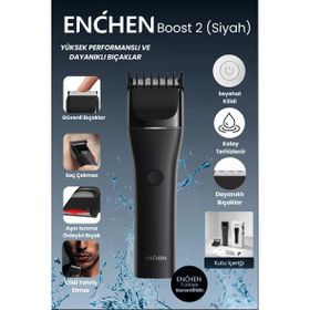 Enchen Boost2 Siyah Saç Sakal Kesme Makinesi
